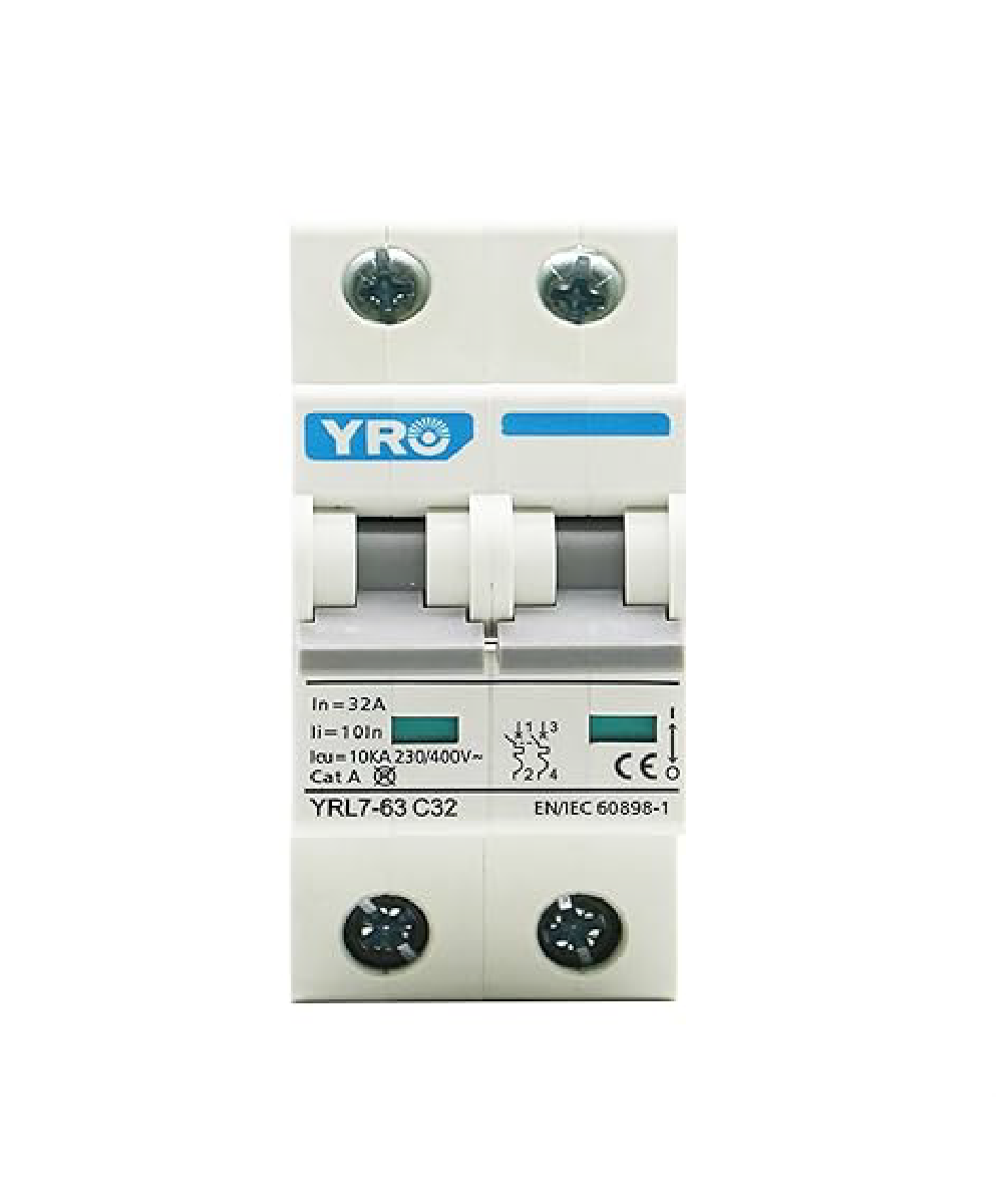 Interruptor Automático YRO YRL7-63 6kA 2P 63A 6kA 230/400V AC - Vista principal