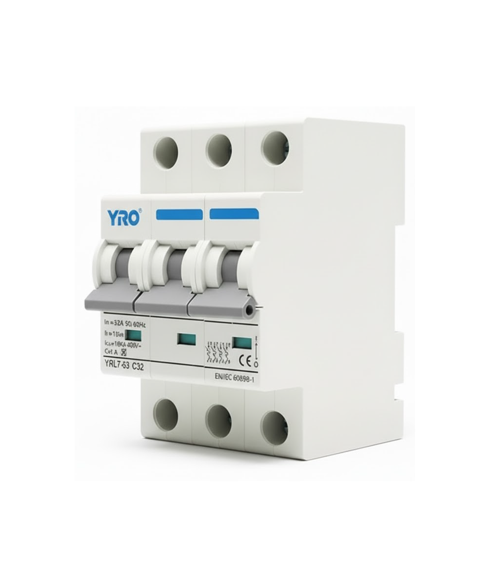 Interruptor Automático YRO YRL7-63 6kA 3P 25A 6kA 230/400V AC - Imagen 2