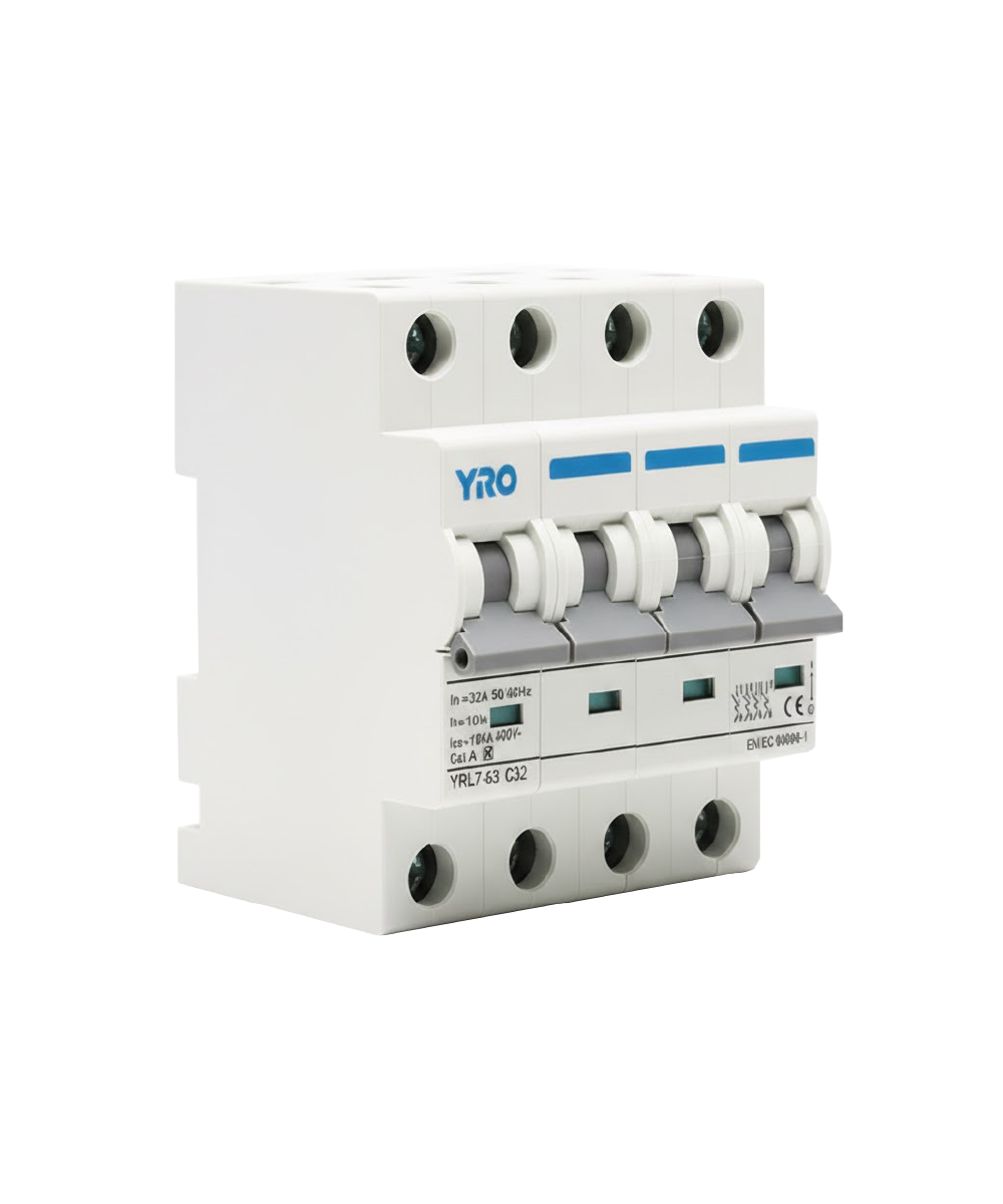 Interruptor Automático YRO YRL7-63 6kA 4P 32A 6kA 230/400V AC - Imagen 2