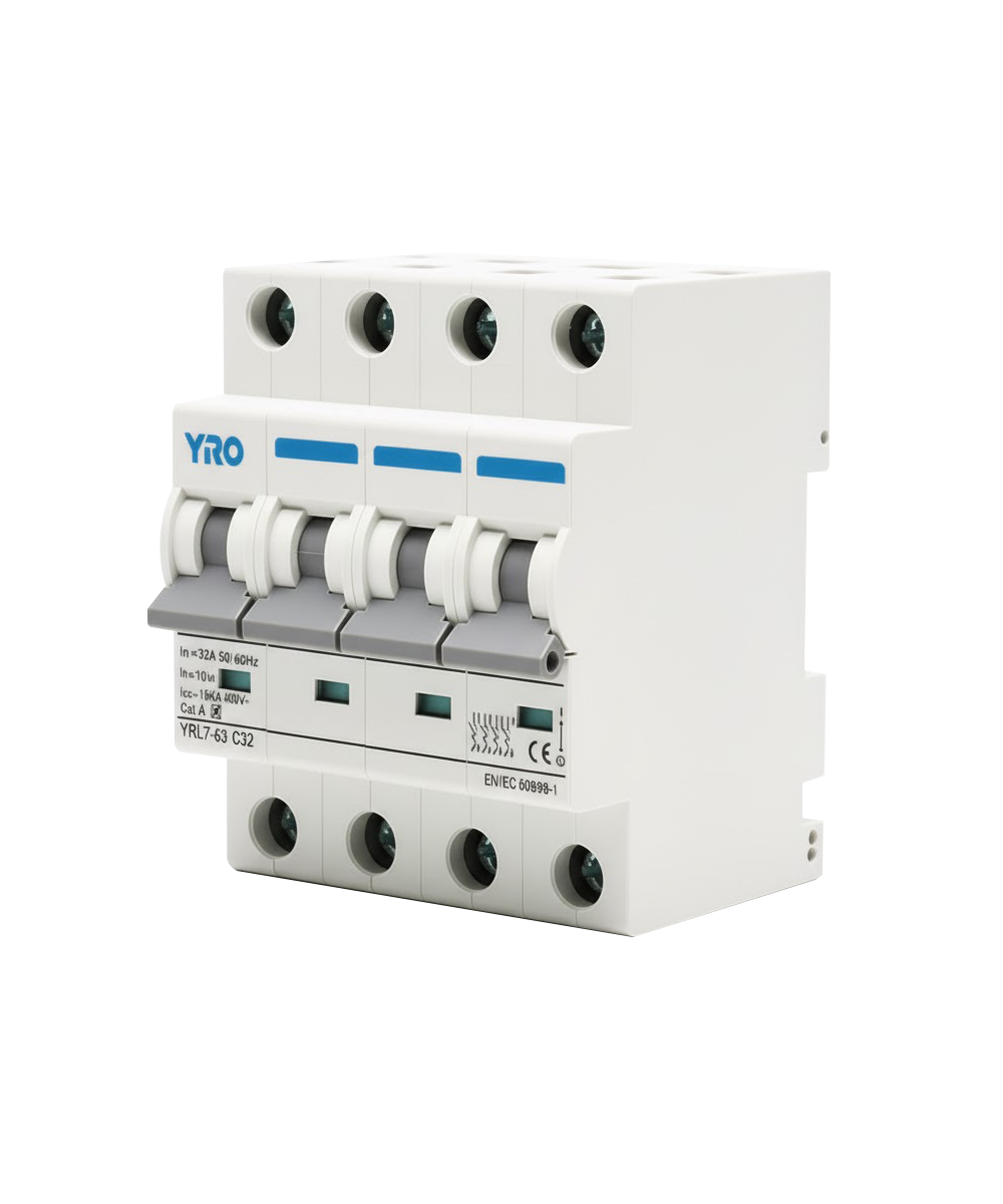 Interruptor Automático YRO YRL7-63 6kA 4P 100A 6kA 230/400V AC - Imagen 3