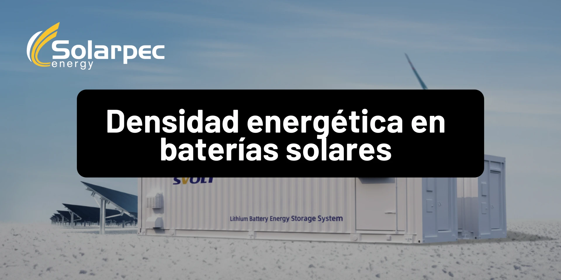 Densidad energética en baterías solares