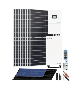 Kit Solar para Casa de Campo Uhome Power Fase Dividida 220V AC / 120V AC 11400W 51200Whdia - Imagen 1