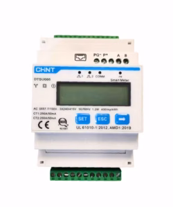 Smart Meter Chint DTSU-666 UL61010 -1 2012, AMD1:2019 3P 240V Medición Indirecta hasta 12kW