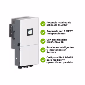 Inversor Híbrido Fase Dividida 11.4kW 48V Uhome Power Edison UHP-11K4-T2LA-US - Imagen 5
